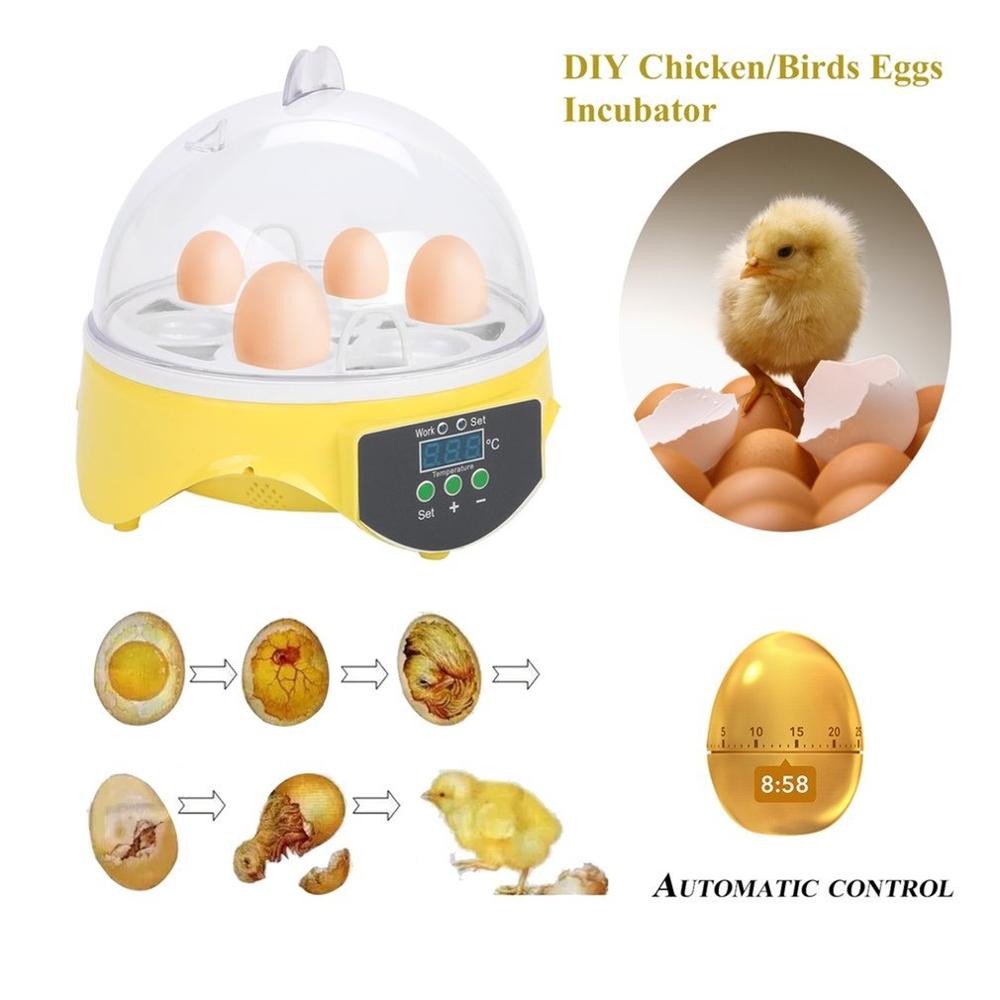 Waka 7 Eggs Capacity Chicken Eggs Bird Incubator Egg Rack Tray Automatic Intelligent Control Quail Parrot Incubation Tool