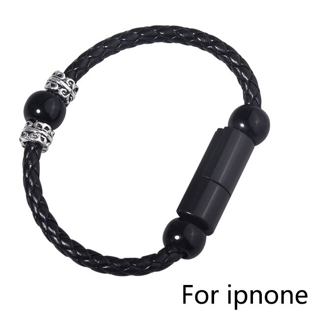 Jusfyu Snelle Oplader Voor Iphonex Xs Android Type C Usb Data Synchrone Opladen Kabel Voor Samsung S9 Armband Gevlochten Data kabel: For iphone / 22cm