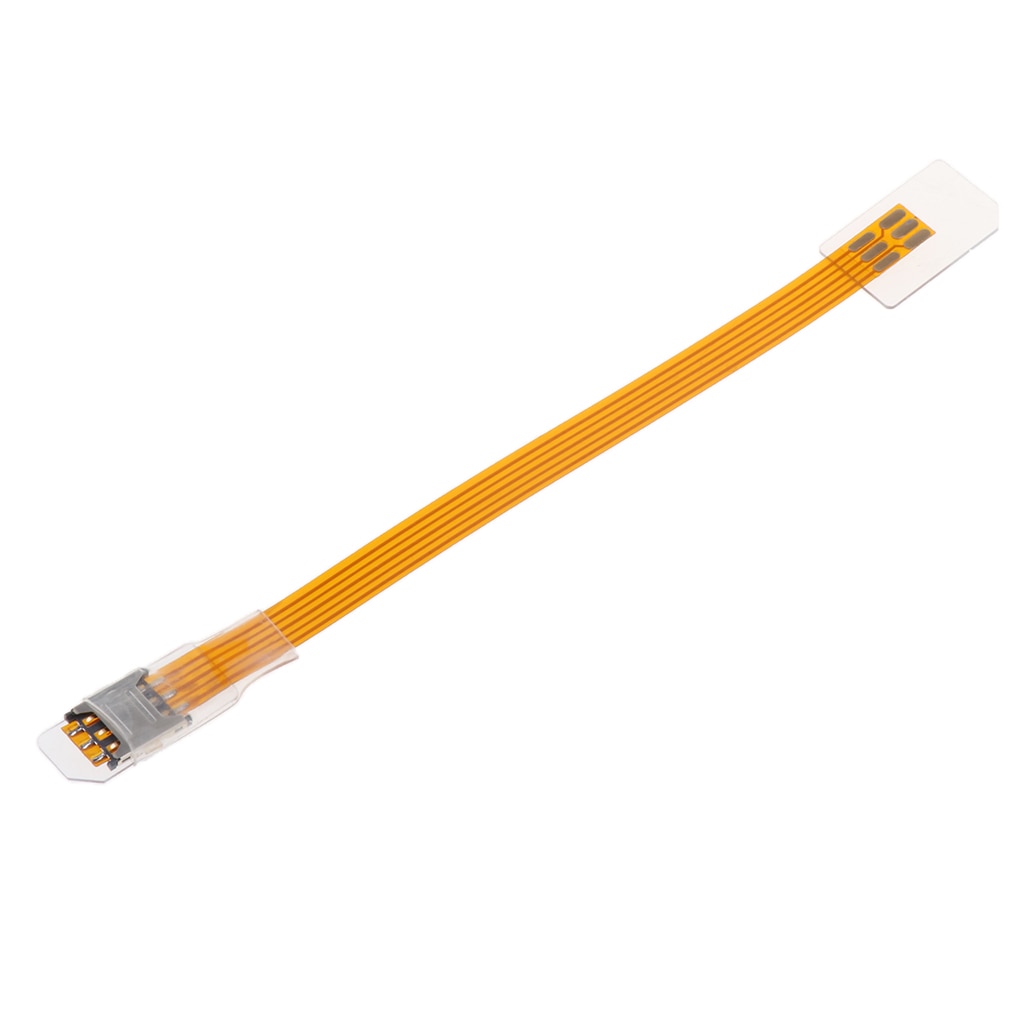 2D150Y SIM Card To Nano Card Slot Converter Extension Cable 16.5 cm Golden