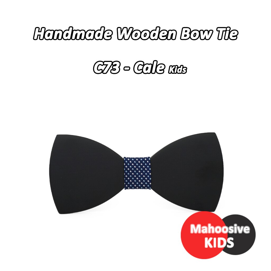 Mahoosive Kinderen Kids Jongens Hout Effen Kleur Wedding Pre Gebonden Clip Kind Nek Strikjes Stropdassen C71-C76 COMBO