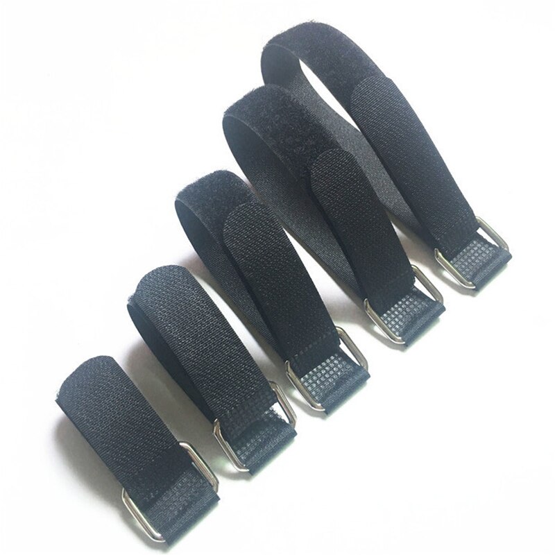 50pcs/lot Reverse buckle velcros Adhesive tape bundling belt nylon tape hook loop fastener Magic tape velcros strap DIY sticky
