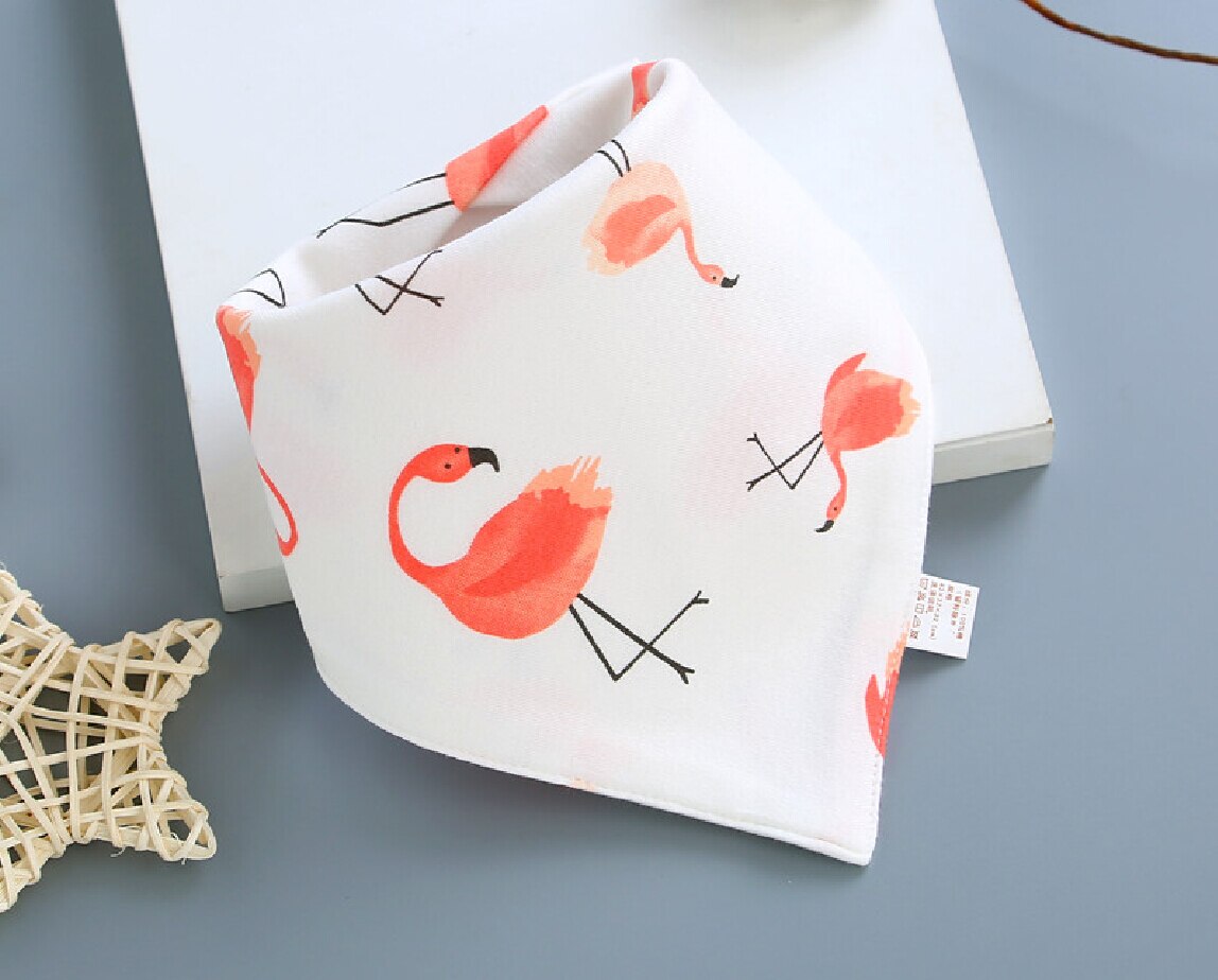 Baby bibs e cotton Cartoon Character Animal Print baby bandana bibs dribble bibs