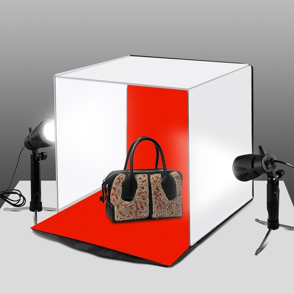 Photobox 40 * 40 Portable Lightbox Photo Studio Box Tabletop Shooting Light Box Tent Photography Softbox Kit for Goods Display