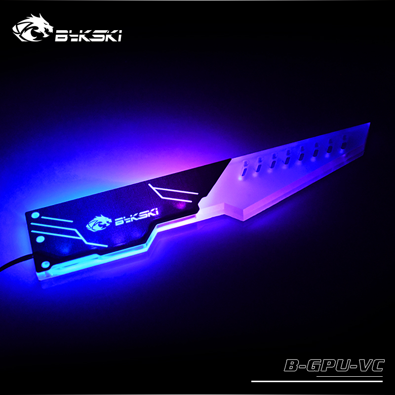 Bykski GPU tarjeta gráfica soporte compañero 5V ARGB 3PIN/12 V RGB 4PIN iluminación B-GPU-VC