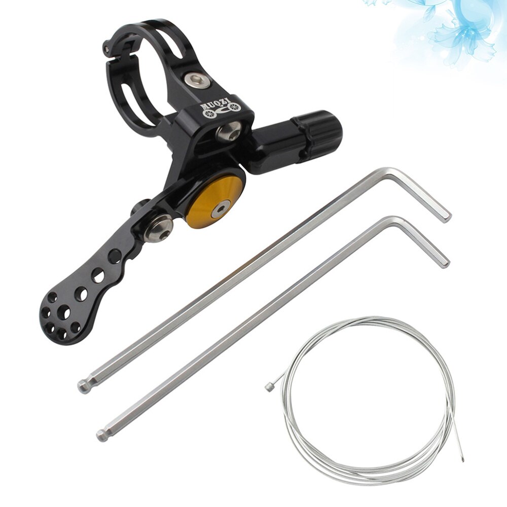 MTB Road Dropper Post Lever Seatpost Dropper Bike Adjust Seat Post Mechanical Lever Universal Shifter Style 24mm Black