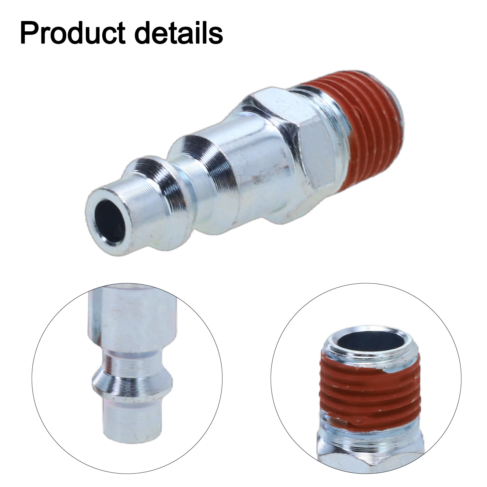 5Stck 1/4 "NPT Luft Schlauch Adapter Kompressor Pneumatische Schnell Anschluss Außengewinde Stecker Verbinden Pipeline Adapter Pneumatische Werkzeug