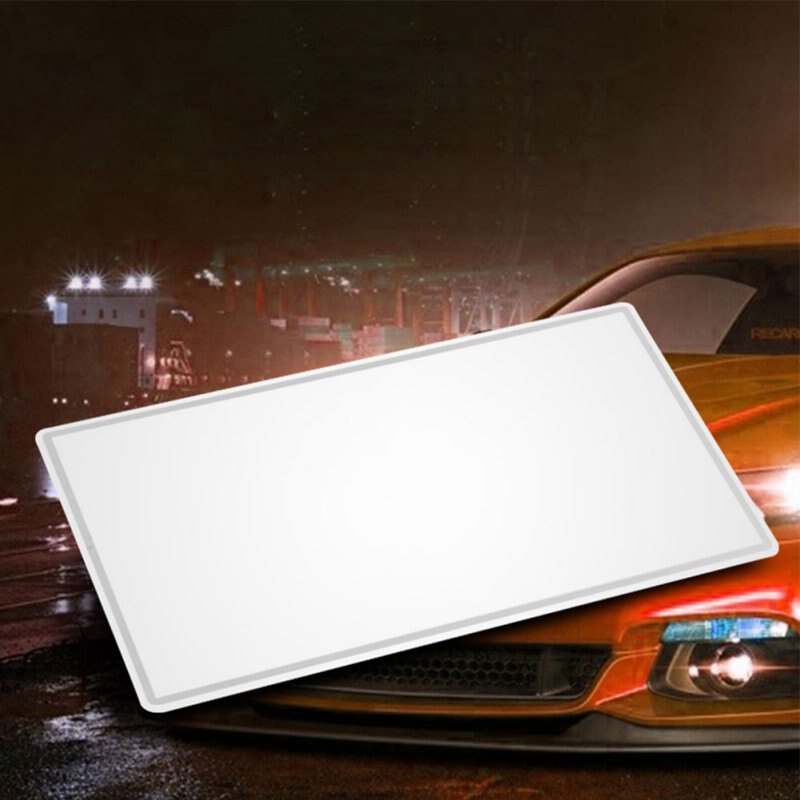 Auto binnenspiegel klevende achterkant roestvrijstalen vizier decoratieve make-up cosmetische spiegels fm