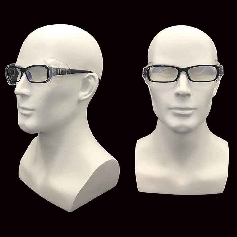 6 Pairs of Eye Side Shields, Glasses and One Transparent Side Shield-Suitable for Small and Medium Glasses