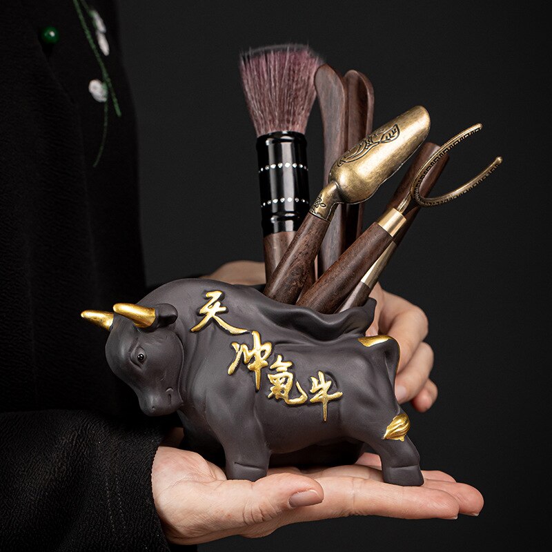 Tea Ceremony Six Gentlemen Tea Accessories Sandalwood Tea Knife Tea Clip Tea Spoon Tea Needle Practical Tea Set Ornaments ZH598