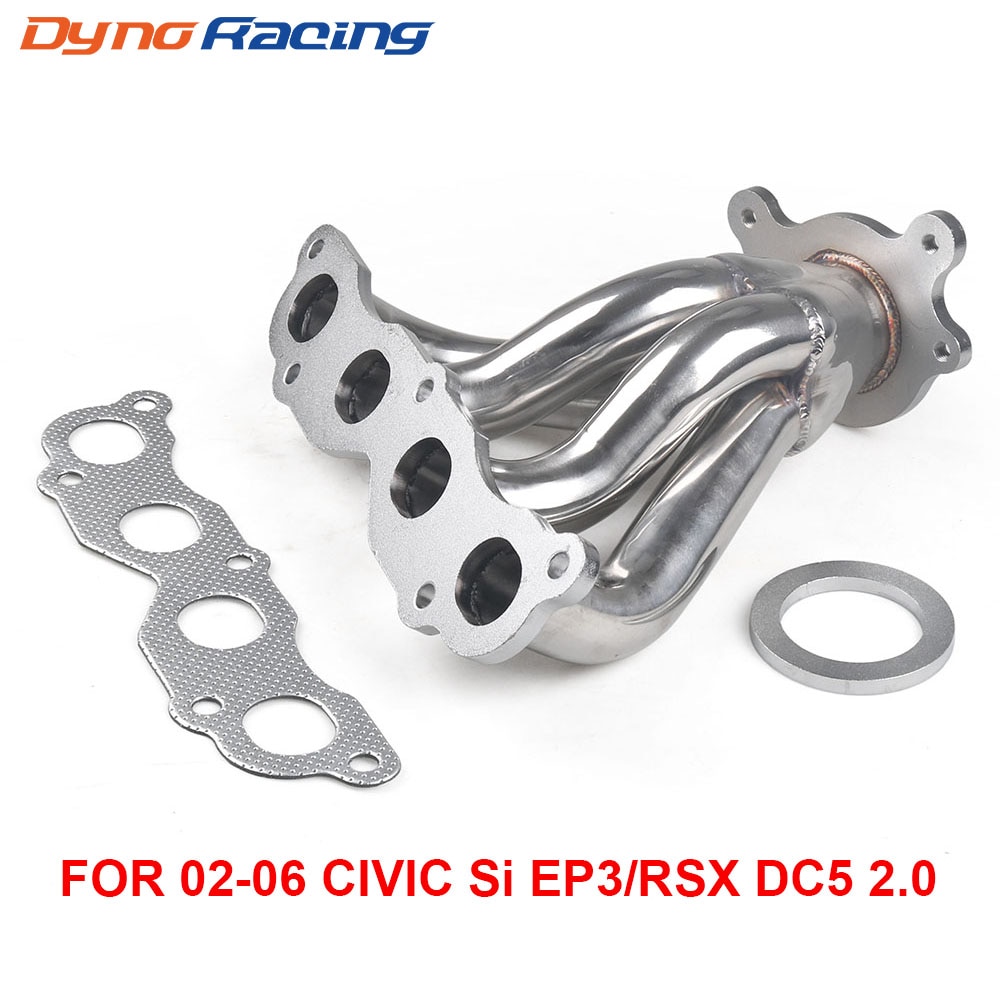 Stainless 4-1 Racing Manifold Header Exhaust FOR 02-05 ACURA RSX DC5/-05 CIVIC Si EP3 K20A3 EXHAUST MANIFOLD