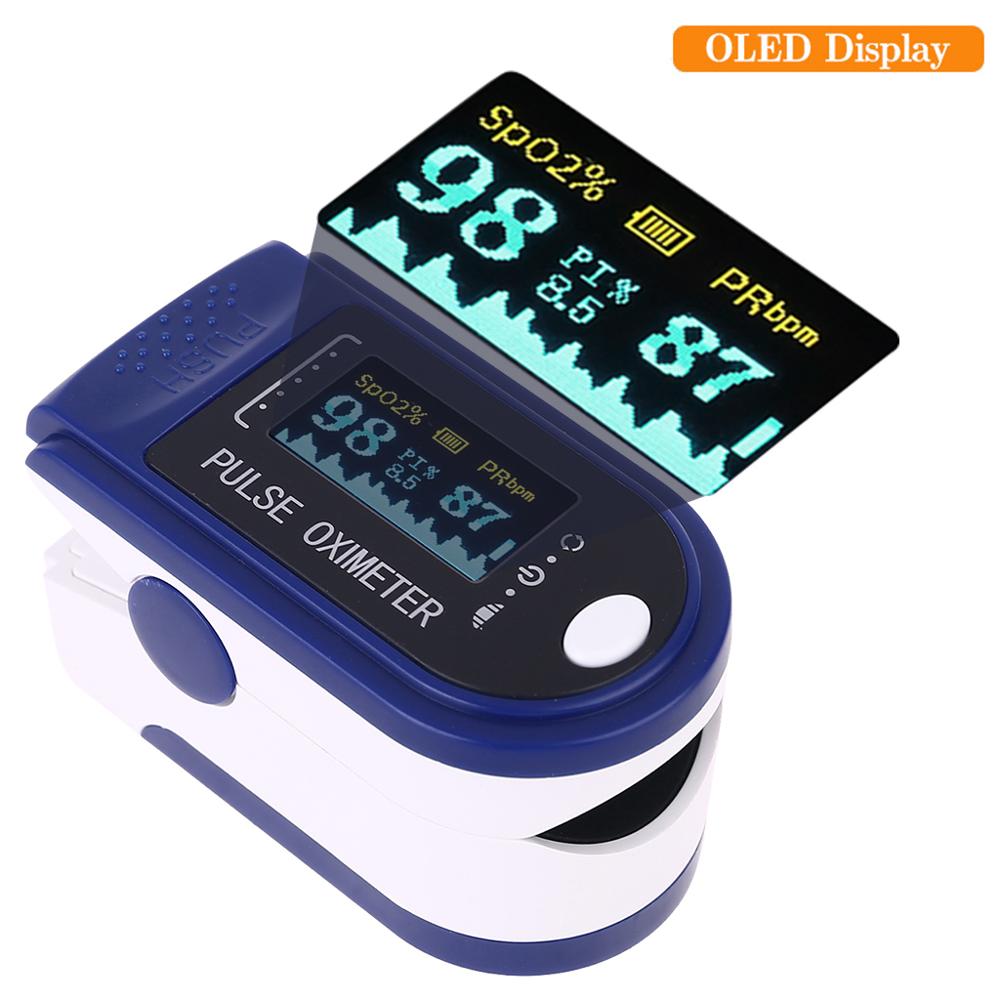 Finger oximeter fingertopp puls oximetrar blodtryck pulsmätare oljad
