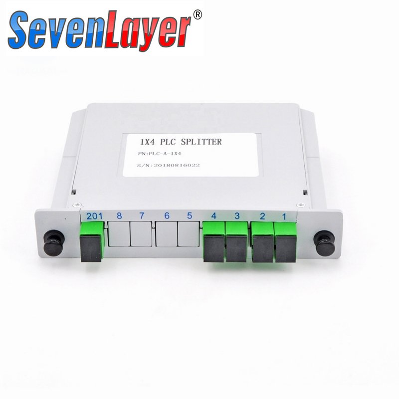 Optische vezelsplitter 1-2 1-4 1-8 1-16 SC UPC/APC Cassettendoos Plug-in Type Optische splitter: YELLOW