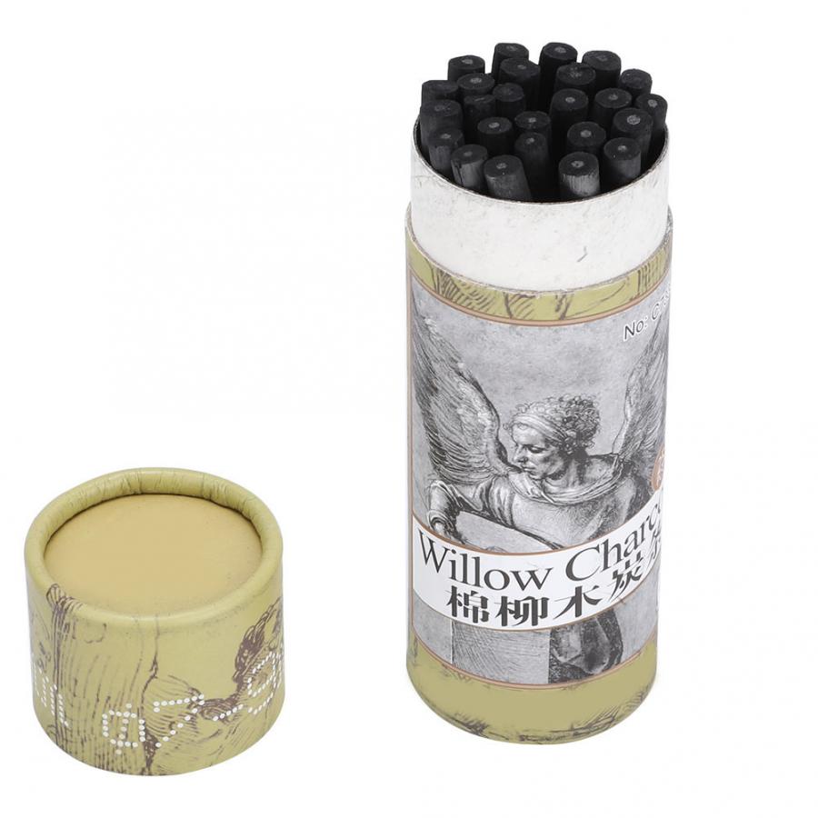 25pcs Houtskool Potlood Tekening Houtskool Bar Kunstenaar Art Tekening Gereedschap Schets Potlood: 7333