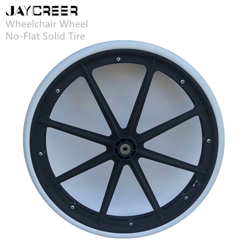 Jaycreer 24 "22" Pneumatische Platte Gratis Composiet Rolstoel Wiel Met Hoepel