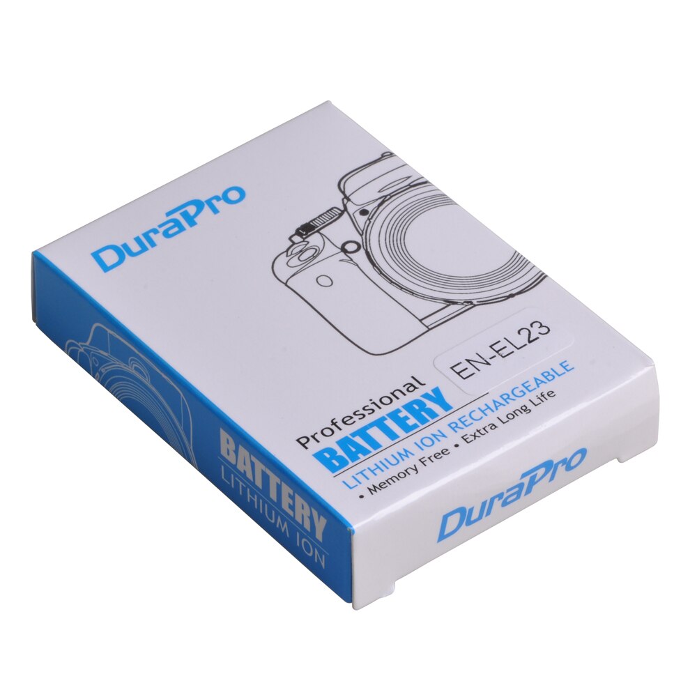 DuraPro-Batería de ion de litio recargable, EN-EL23 EN EL23, 1850mAh, 3,8 V, Cargador USB con LCD para cámara Nikon COOLPIX P600, S810c, P900, P610