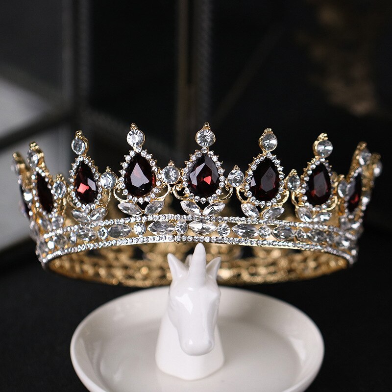 Wunderschöne hellviolette kristalltiaras und -kronen für damen, brautkrone, diadem, hochzeitsschmuck, haarschmuck für die hochzeit: Rotwein