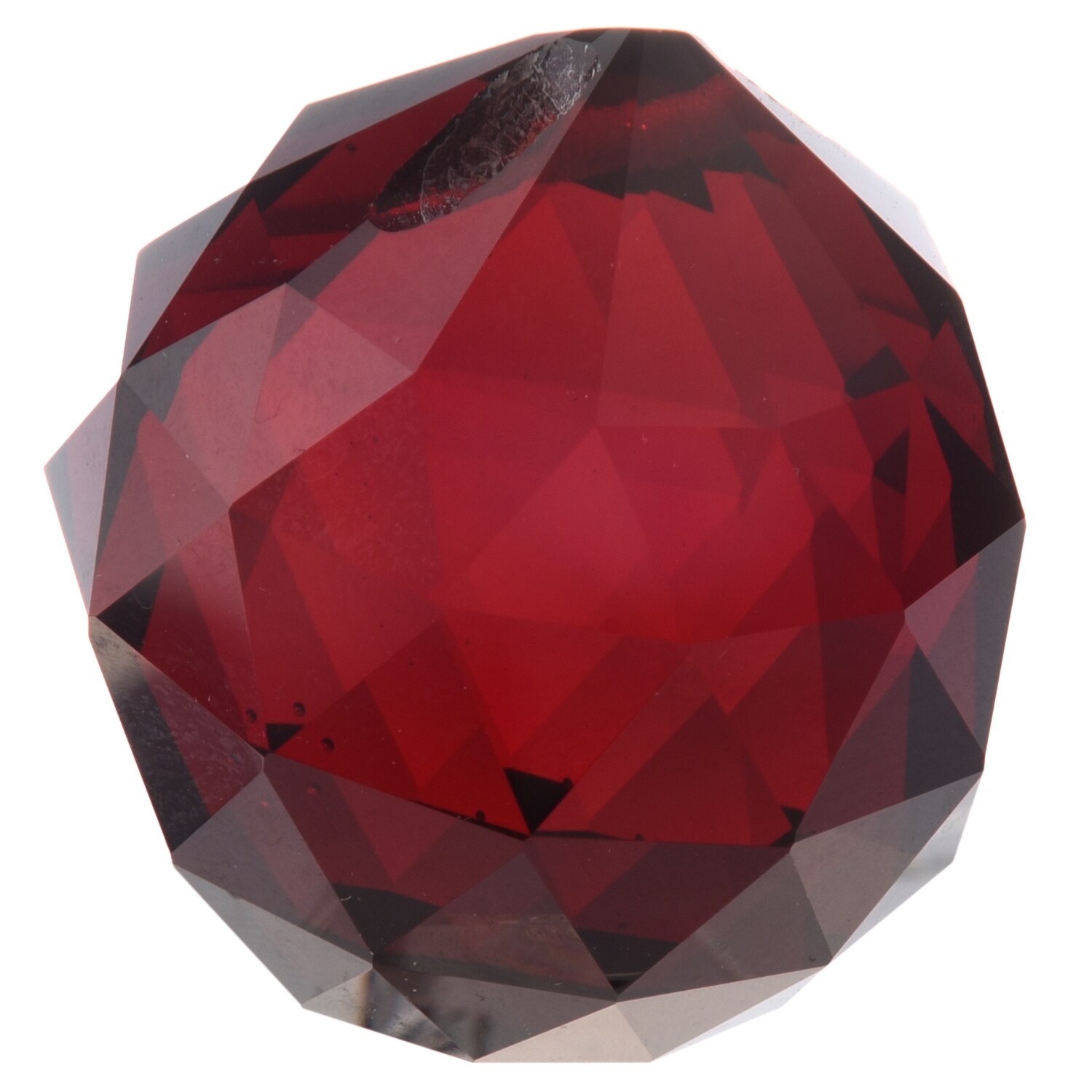 40mm Red Crystal Ball Prisms by Square