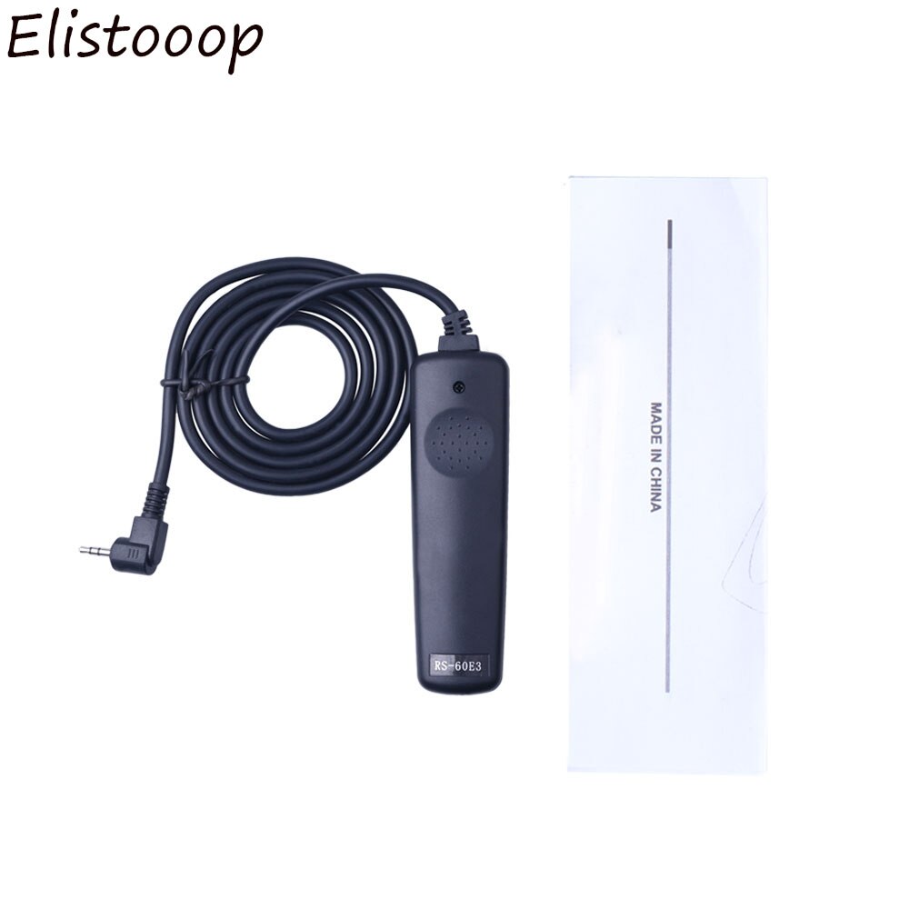 Rs -60 e 3 fjernudløserkontrolledning til canon 500d 450d 700d 650d 550d 60d 600d g1x/g15/g12 udløserledning