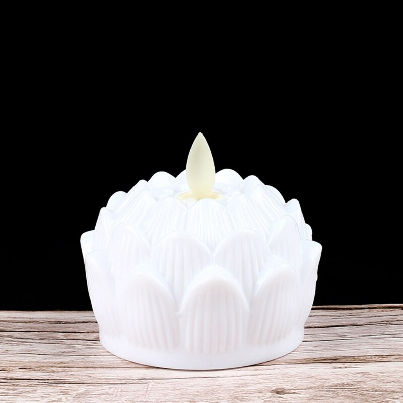 2022 Lotus Light Asian Table Desk Altar Lotus Lamp Light Traditions Decoration
