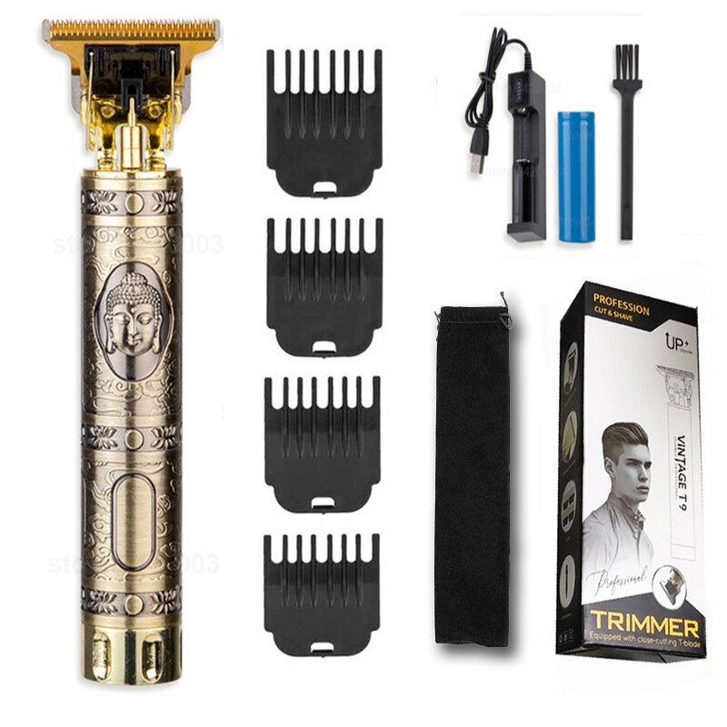 LCD Rechargeable Hair Clipper Electric Hair Trimmer Cordless Shaver Trimmer 0mm Men Barber Hair Cutting Machine for Men: fo