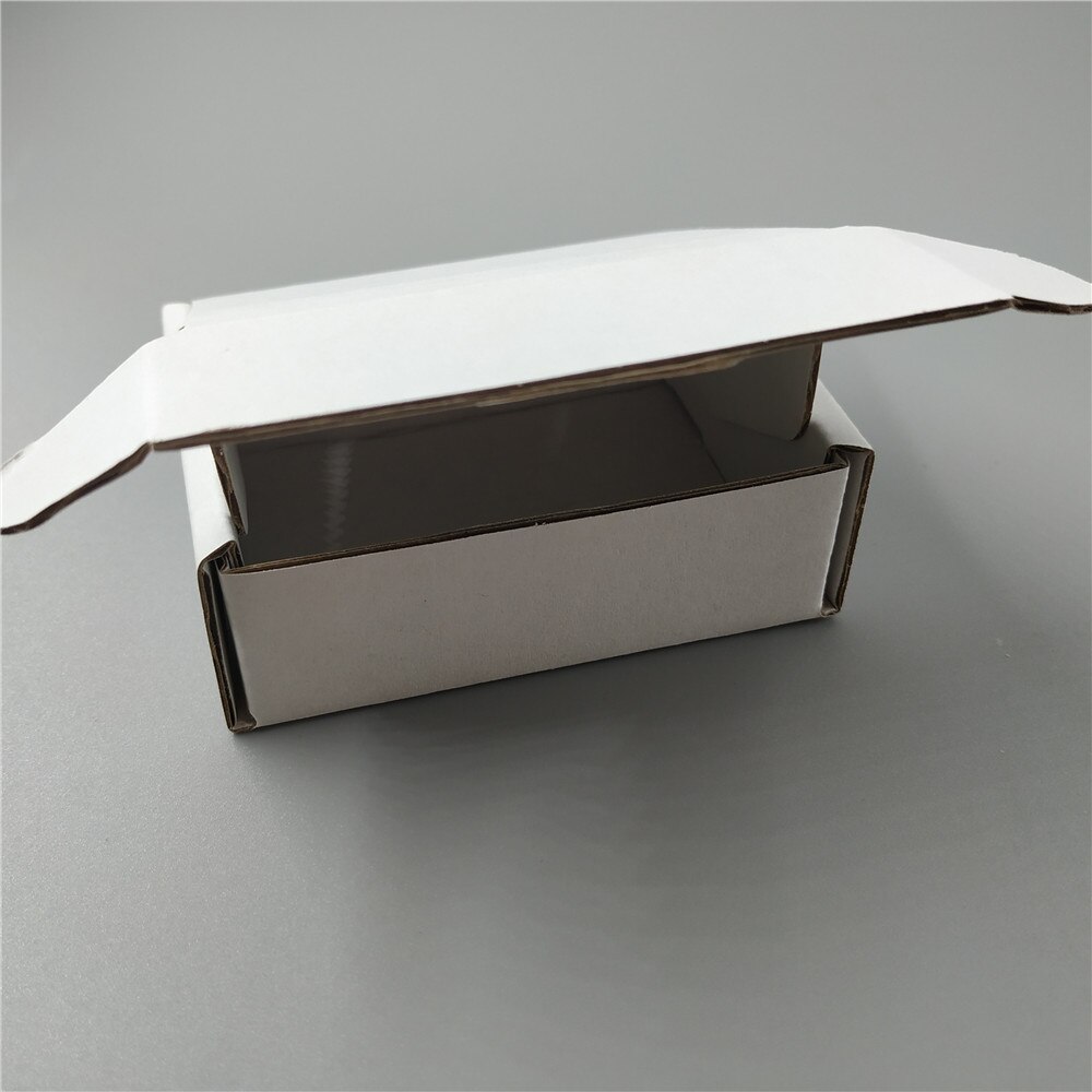 12cm 50pcs blank white mailer box, recycled folding box corrugated box for jelwery box