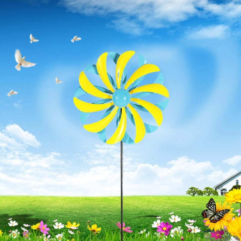Dubbele Lagen Wind Spinners Gazon Pinwheels Windmolen Party Pinwheel Wind Spinner