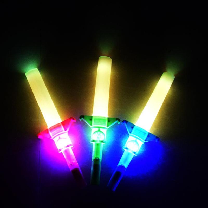 LED Magic Star Wand Flashing Sticks Lights Electronic Telescopic Up Glow Sticks Dress Up Party Xmas Halloween Prop Novelty Toys