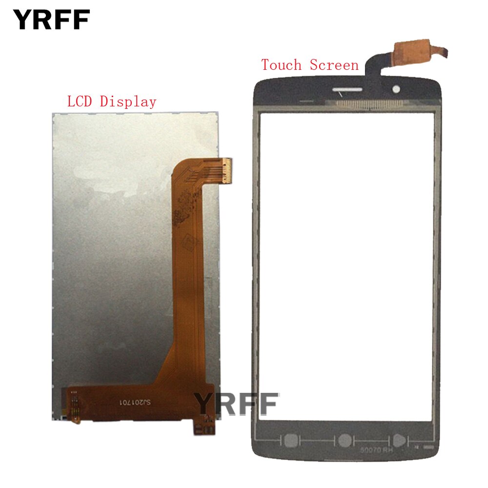 5'' Mobile LCD Display For FLY Cirrus 3 FS506 LCD Display Touch Screen Front Glass Digitizer Assembly Parts Tools Protector Film