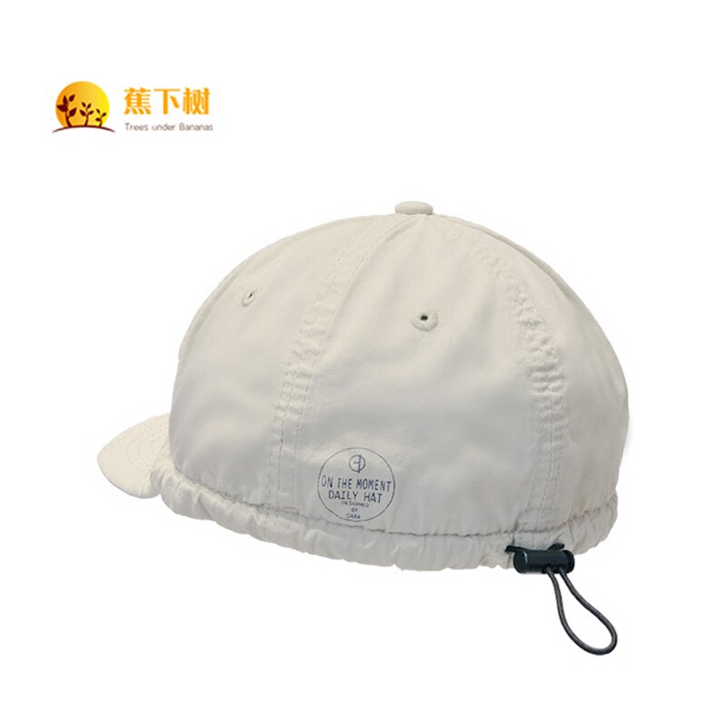 Japanese-style Popular Brand Short Brim Qiao Tongue Cap Black Retro Washing Cool Workwear American-Style Upturned Eaves Brim