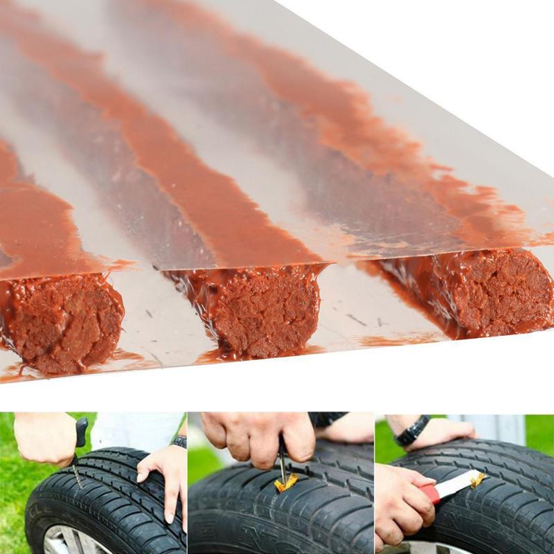 20 Pcs Quick Fix Tubeless Seal Tire Repair Tools Electrocar Tire Puncture Seal Repair Strip Plug Tyre Kit Car Repair Tool
