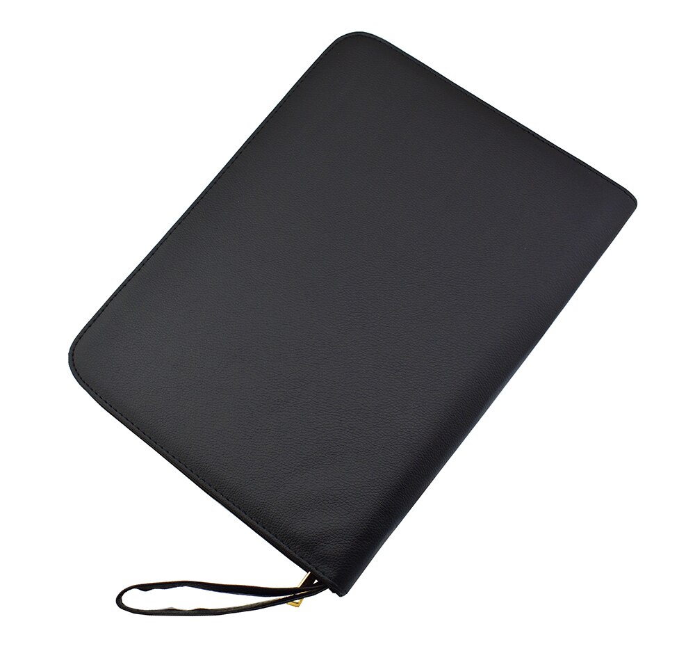 Stylo plume de /stylo à bille roulante étui à crayons disponible pour 48 stylos-porte-stylo en cuir noir/pochette