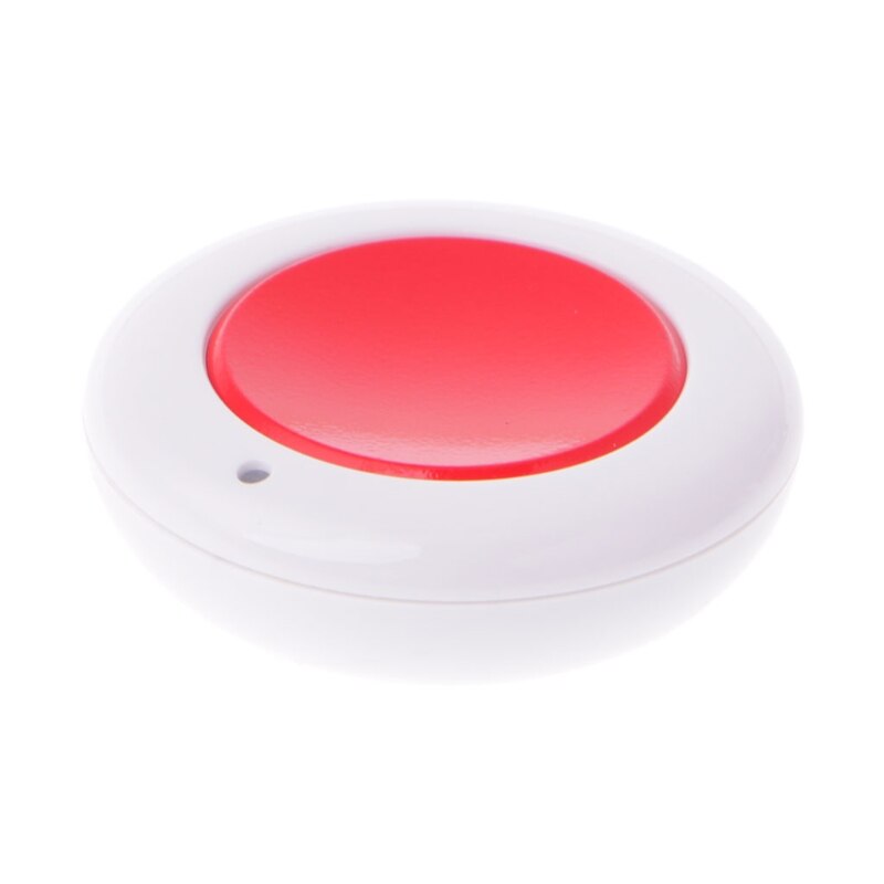 DC 9V 12V 24V 10A 1-Button 433MHz RF Wireless Remote Control Round Transmitter: Red