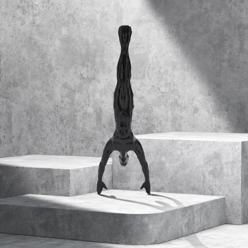 6 stk sæt industriel stil klatrende mand harpiks vægophæng dekoration skulptur figurer retro statue indretning