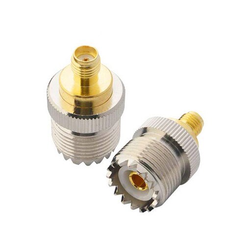 1pcs RF connector RF adapter UHF-SMA SMA Female male To UHF Male PL259 SO239 Connector RF Coax Coaxial Adapter: SMA-F-to-SO239