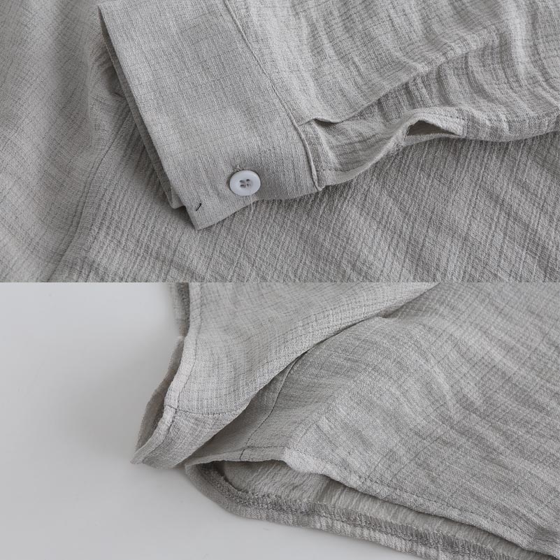 Yinlinhe-mono holgado de verano para mujer, traje de manga larga informal con botones, traje corto bohemio para playa, 970