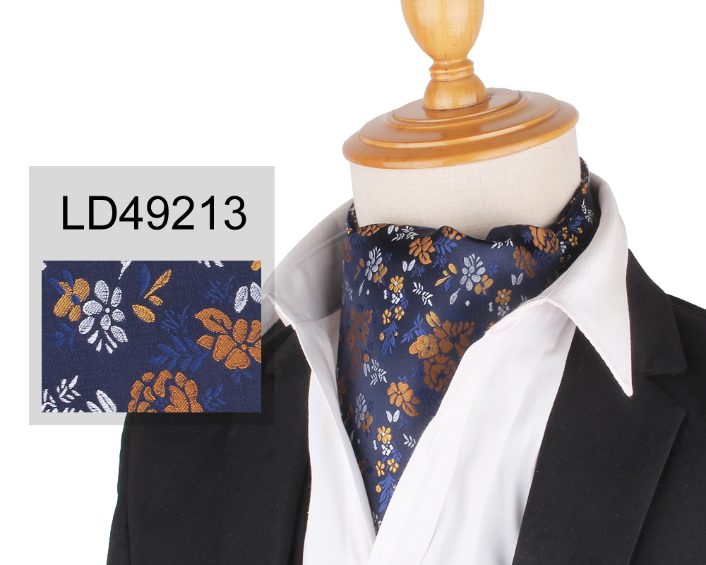 Cravate Paisley en Polyester pour homme, motif Floral, en cachemire, pour mariage, en Polyester, Jacquard, de luxe: LD49213