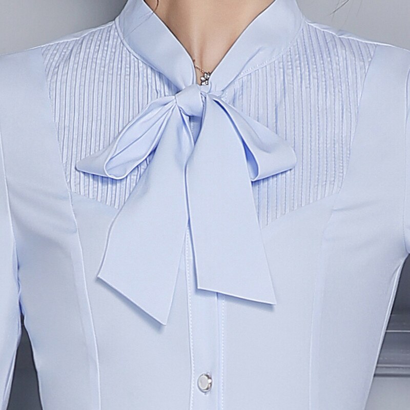 Sprin Autumn Women Long Sleeve Blouse Office Ladies Chiffon Shirt Formal Work wear Tops Blusas