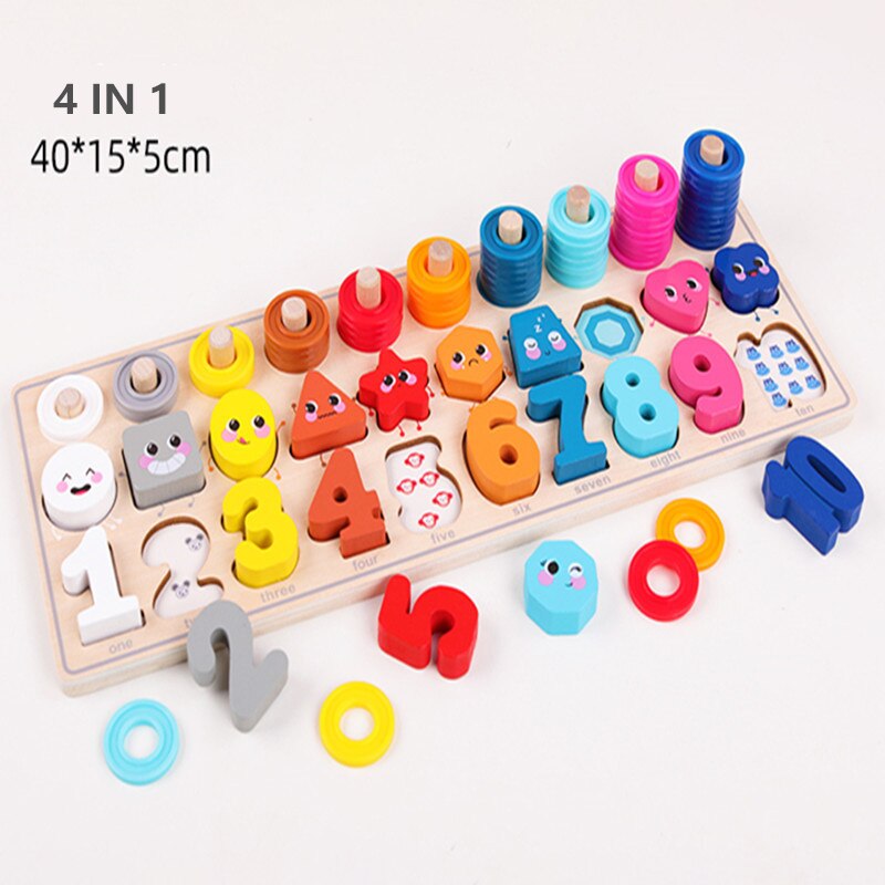 Kind Mathematik Früh Lernen Spielzeug Puzzle Bord Zählen Anzahl Alphabet Kognition Spielen Spiele Montessori Pädagogisches Holz Spielzeug Für Kind: SZB-08