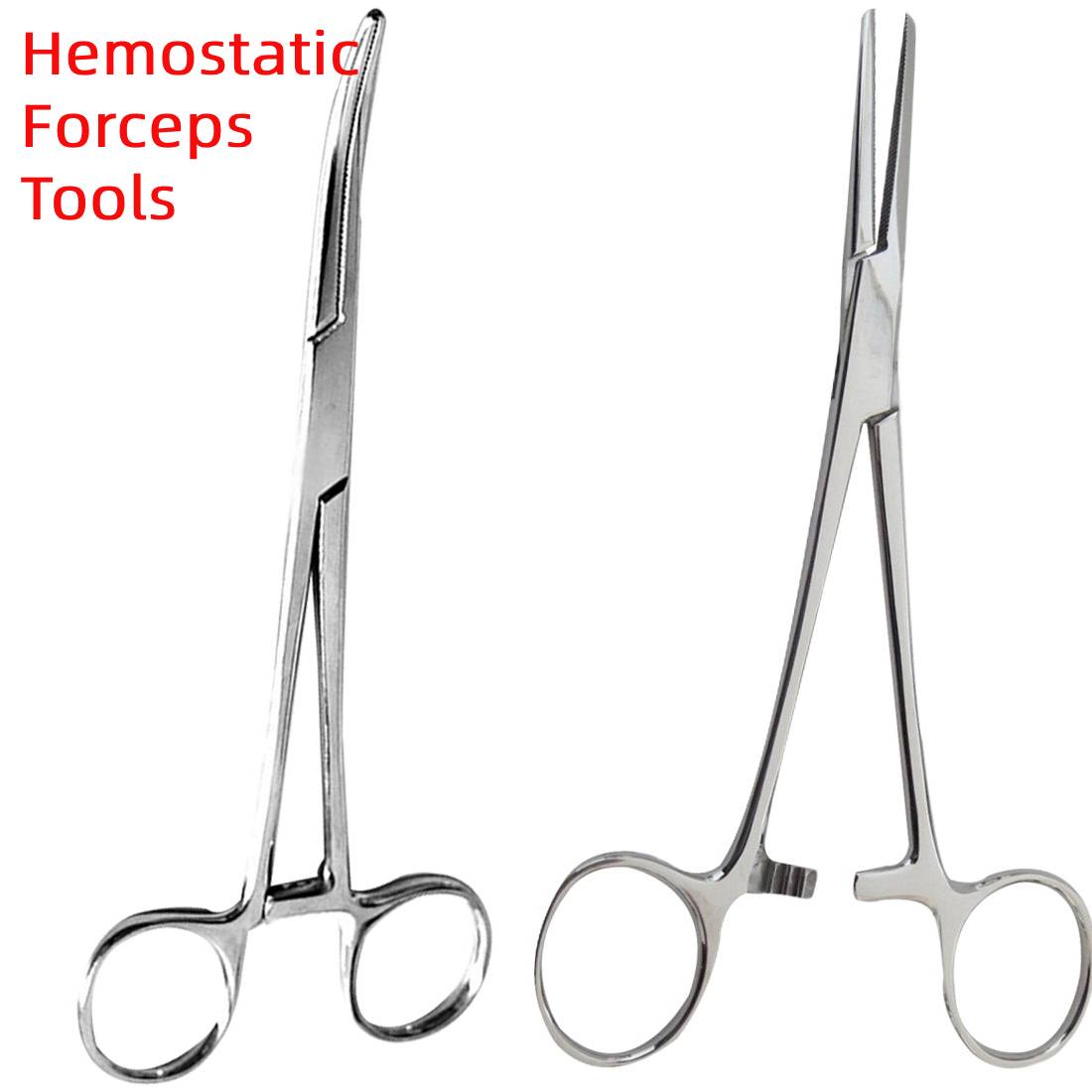 Stainless Steel Fishing Plier Scissor Line Cutter Hook Remover Forceps Tackle Curved/ Straight Tip Clamps Fishing Tools