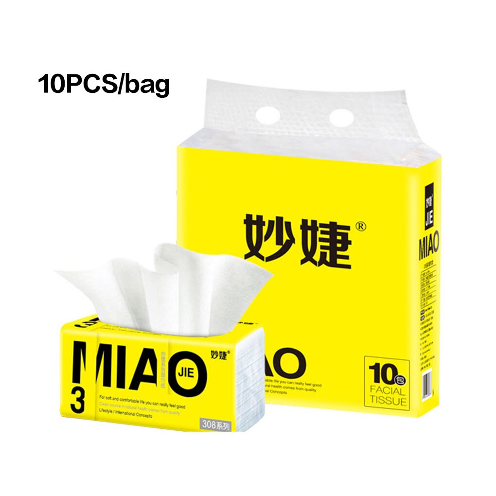 10 stk multifold papirhåndklær 300 ark tremasse papir tissue restaurant hjemmekontor reise 4- lags serviett: Default Title