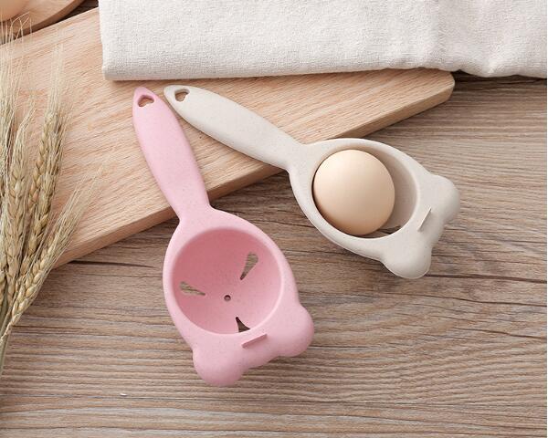 1PC 17.5x6.5cm Cute Wheat Straw Plastic Egg Separator White Yolk Sifting Home Kitchen Chef Dining Cooking Gadget OK 0877