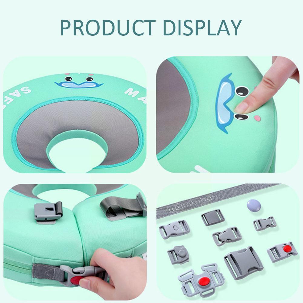 Flotador de cuello de seguridad para bebé, boya de baño circular, anillo de cuello de natación infantil, círculo protector para bebé, natación W0h1