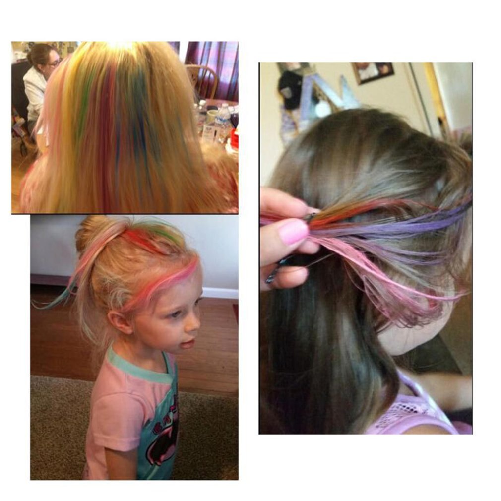 Wegwerp Haar Kam Multicolor Dye Sticks Optioneel Dye Haar Krijt Kleurstof Kam Hair Styling Dye Kam
