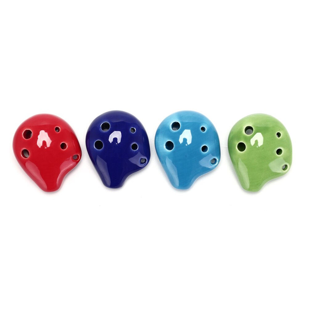 Mini Ocarina Fluit Kid 'S Speelgoed Muziekinstrumenten Ocarina Fluit 6 Gat Sopraan C Keramische Flauta Ocarina Van Tijd