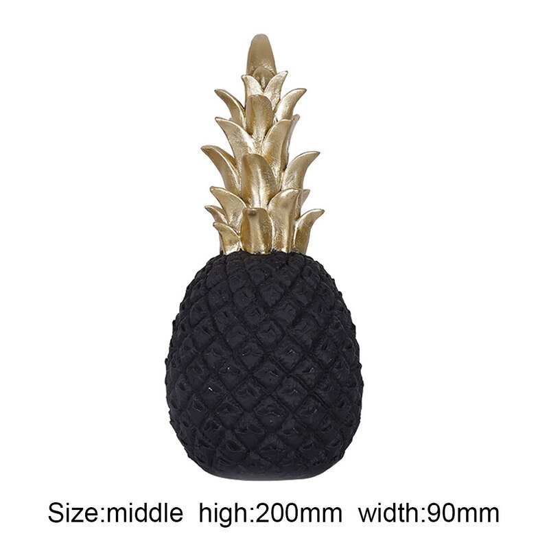 Nordique INS doré ananas décoration salon meuble TV bureau décoration maison accessoires chambre meubles: Medium black