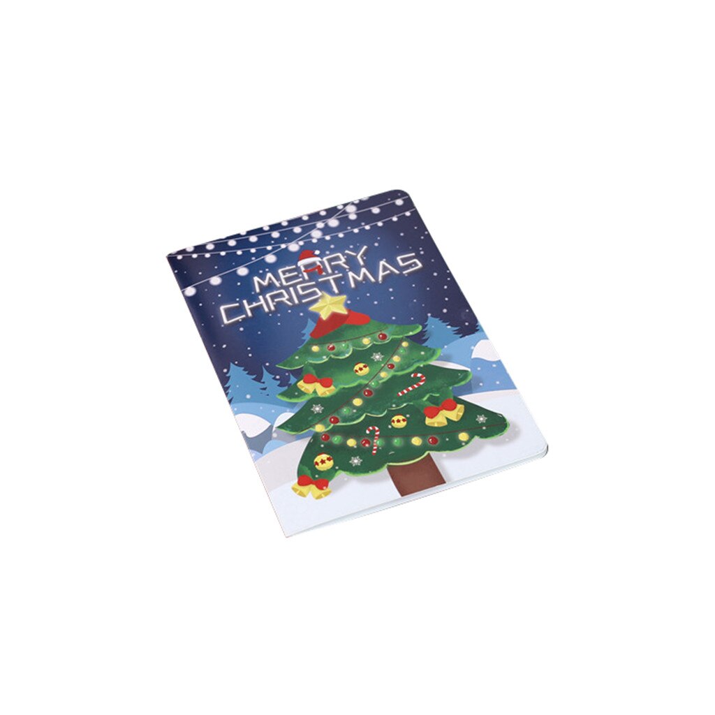 Christmas 3D Stereo Greeting Card AR Virtual Imaging Technology Blessing Greeting cardsor in Various festivals: B