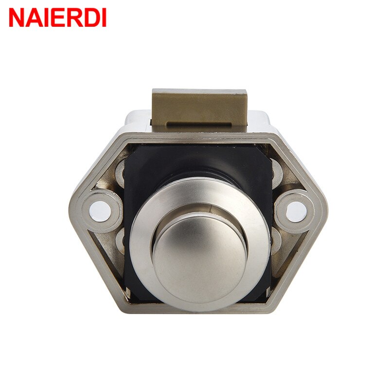 Naierdi 10Pcs Camper Auto Push Lock Diameter Rv Caravan Boot Motor Thuis Kabinet Lade Klink Knop Sloten Meubels Hardware