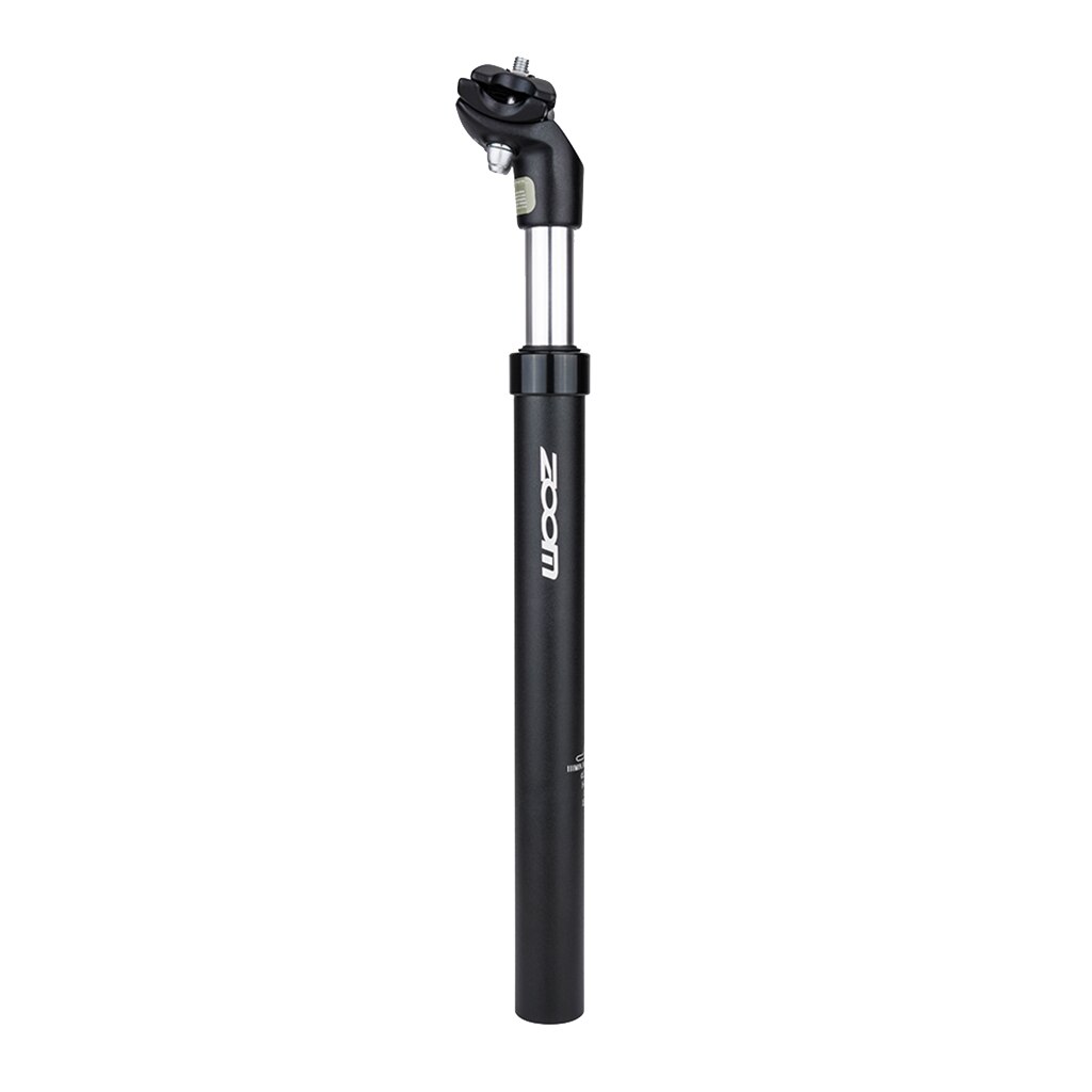 Mtb cykelstolpe stødsikker vibrationsabsorberende justerbar cykelstolpe road mountainbike affjedret sadelpind 26.2mm 31.6mm: Sort 27.2mm