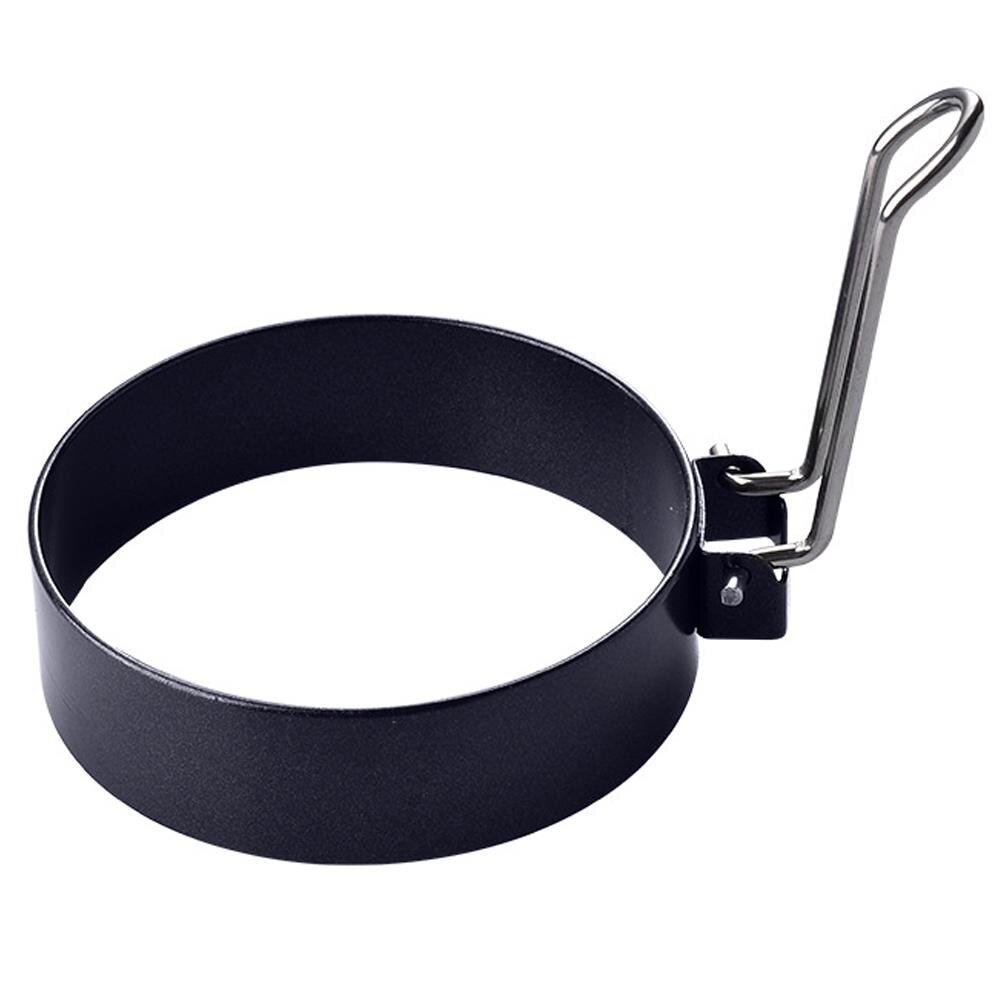 Black Household Egg Maker Molds Round Egg Omelet Silicone Frier Round Egg Pancake Maker Mold Egg Ring