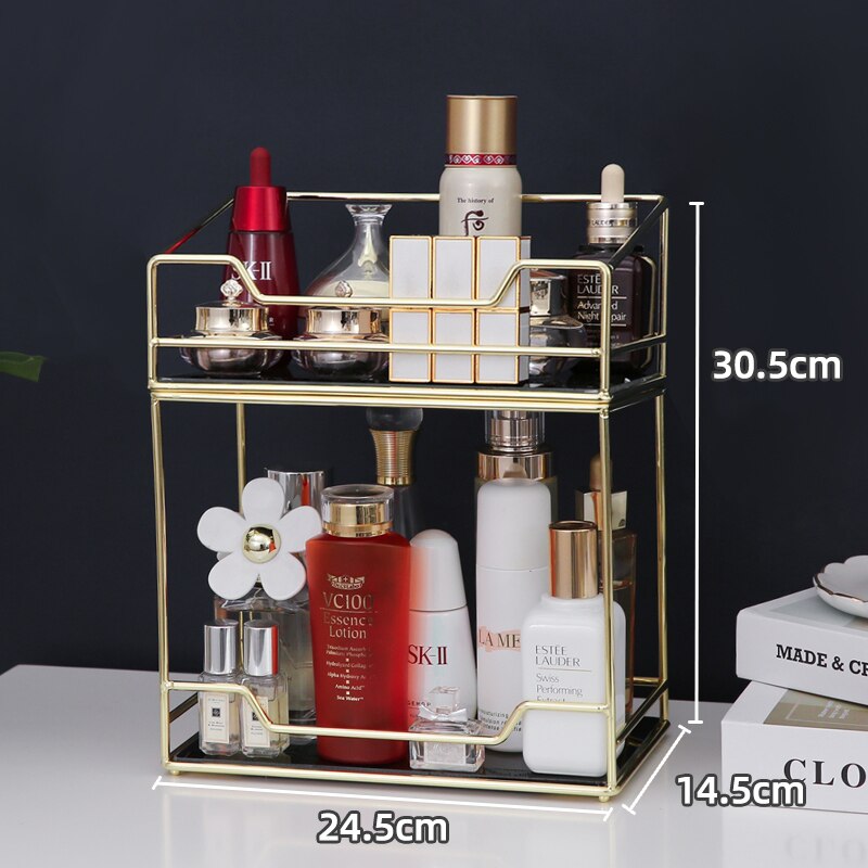 Roterende Cosmetische Plank Parfum Rack Gratis Combinatie Desktop Storage Huidverzorgingsproducten Organizer: B and D